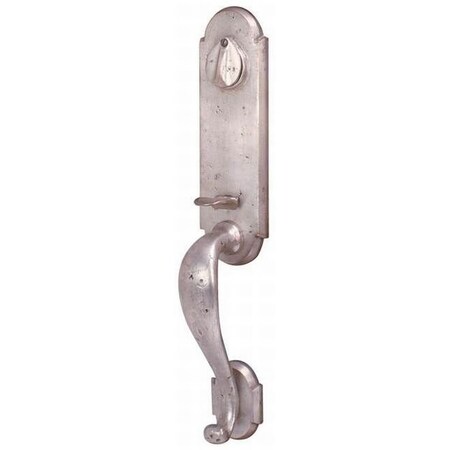 Emtek Tumbled White Bronze Handleset 452112MTTWBLH 452112MTTWBLH